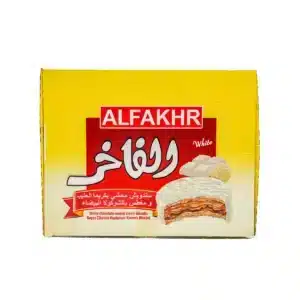 الفاخر بسكويت مغطى بالشوكولاته البيضاء 12 قطعة